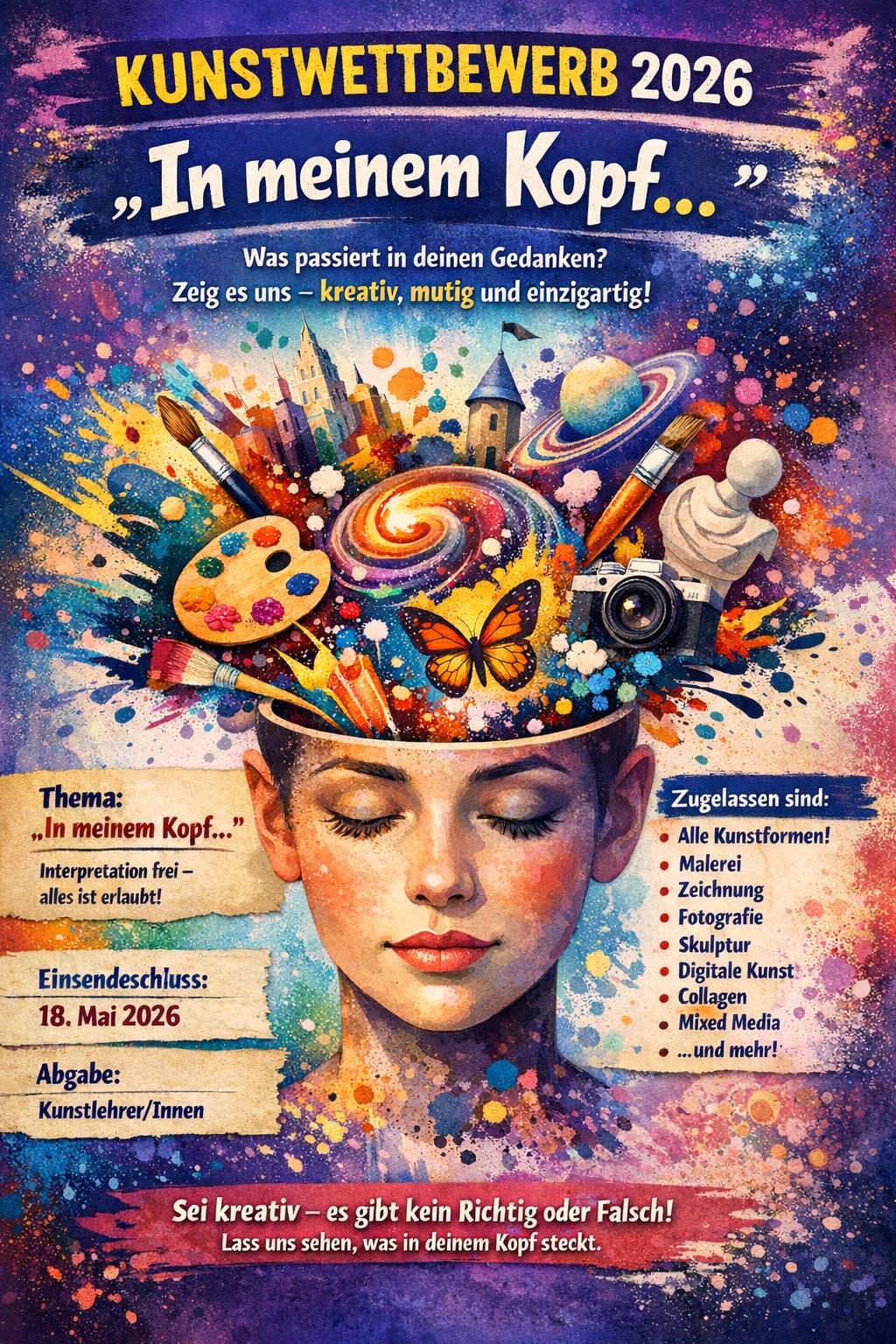 Kunstwettbewerb 2026 – „In meinem Kopf“