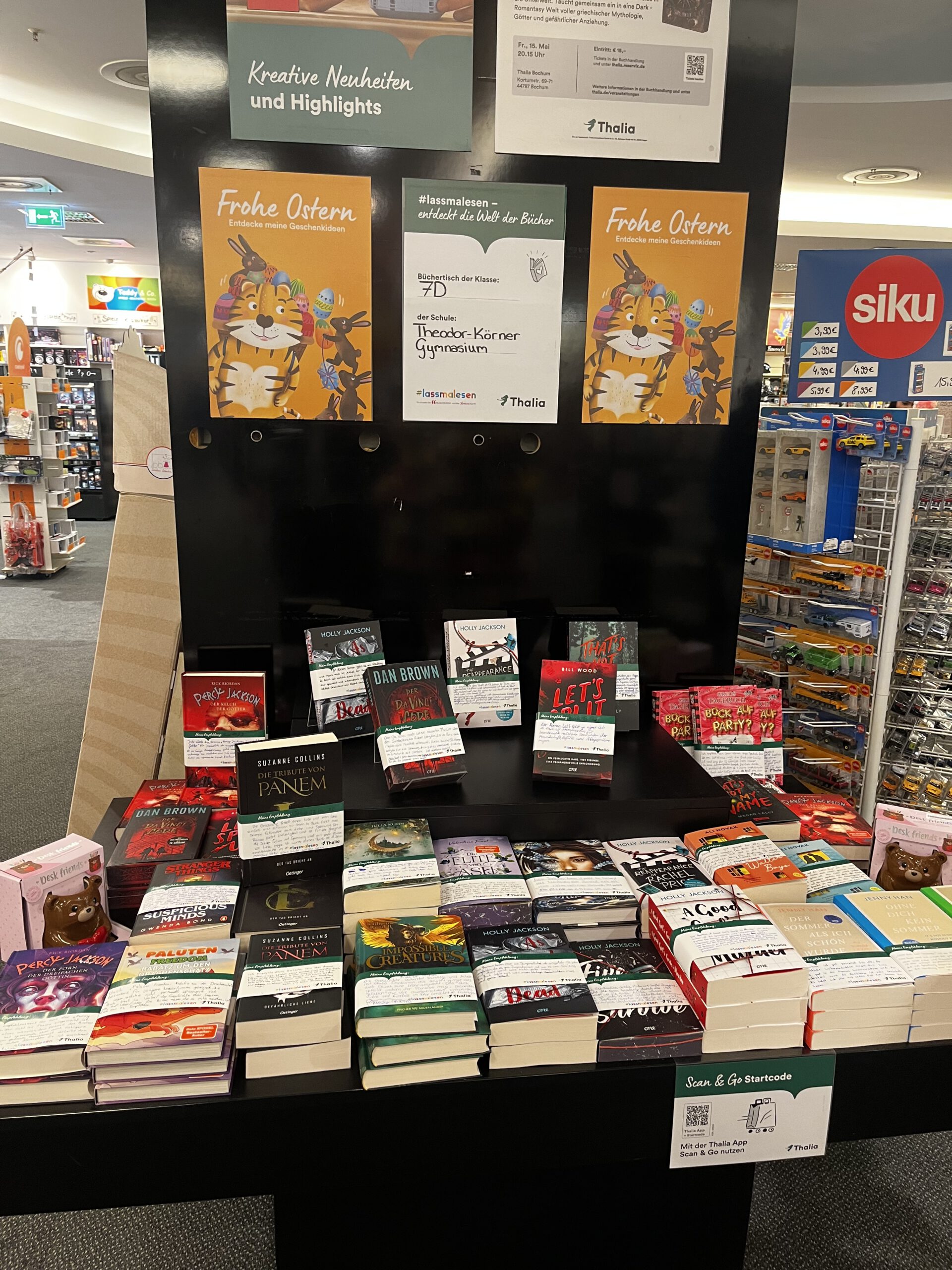 #lassmallesen – Der Büchertisch der Klasse 7d!!